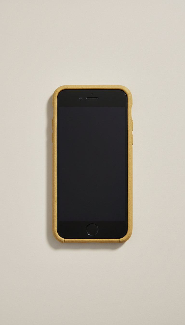 Refurbished iPhone SE with Harvest Gold Case