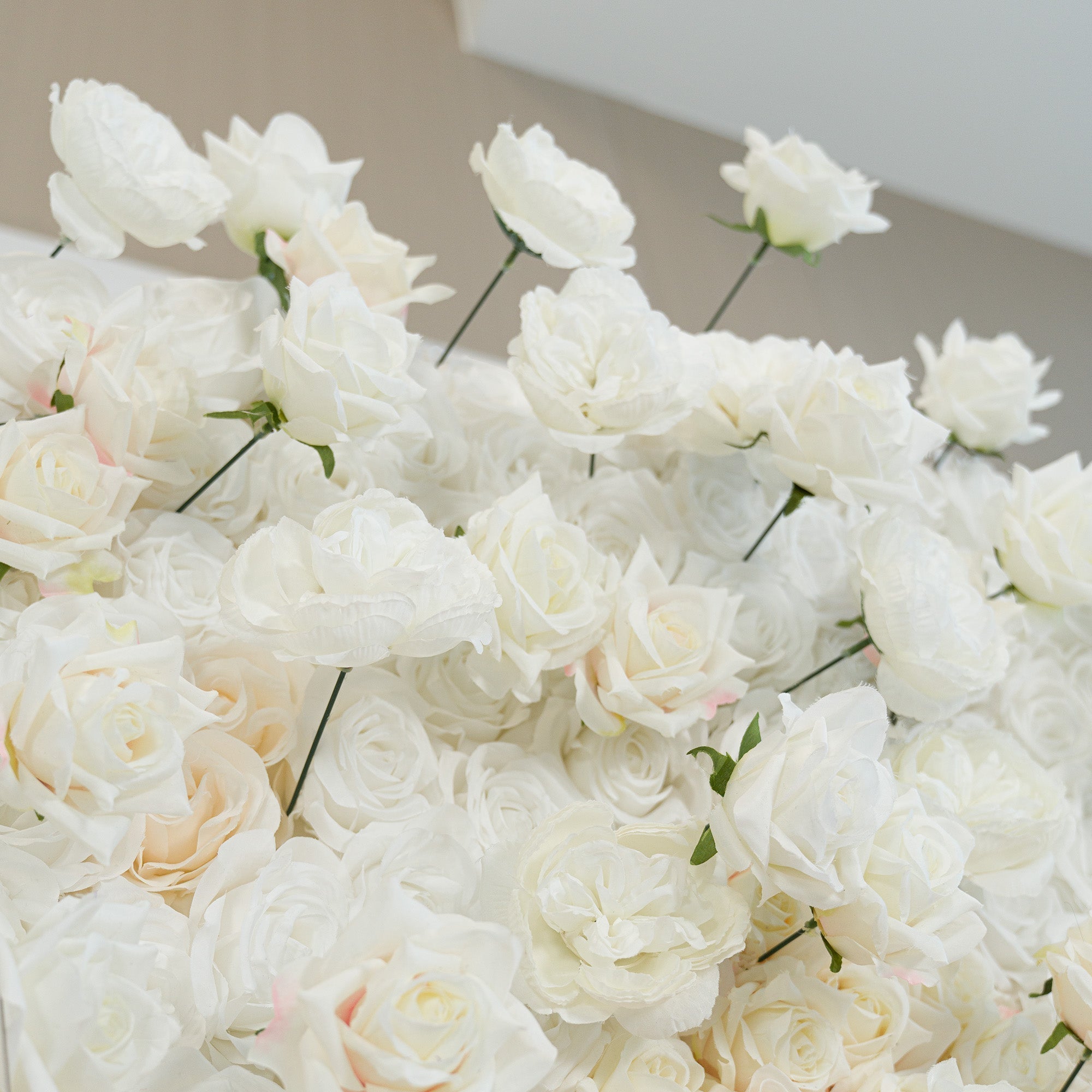 Valar Flowers Roll Up Fabric Artificial Flower Wall Wedding Backdrop, Floral Party Decor, Event Photography-VF-340