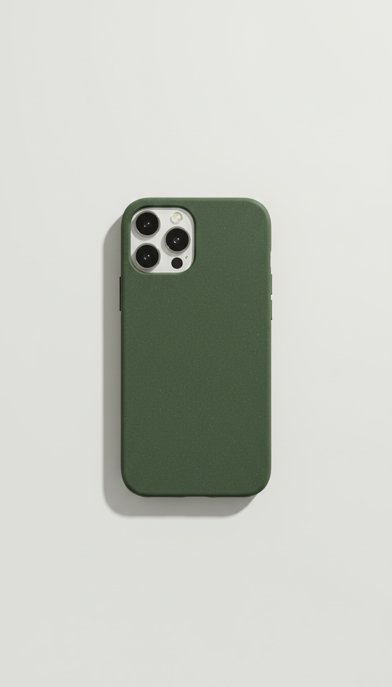 Refurbished iPhone 14 with Deep Forest Case